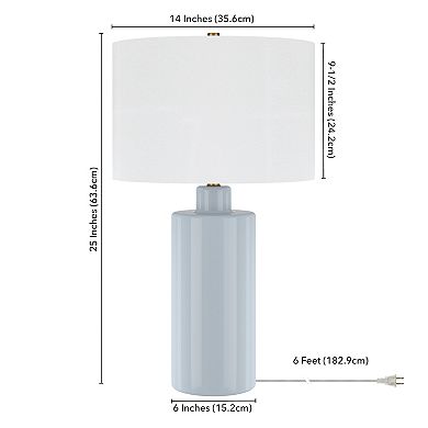 Finley & Sloane 25-in. Tall Ceramic Table Lamp