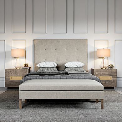 Finley & Sloane Lagos 23-in. Tall Table Lamp with Fabric Shade