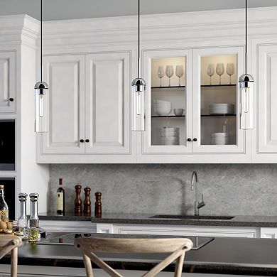 Finley & Sloane Kagan Glass Shade Pendant Light Fixture