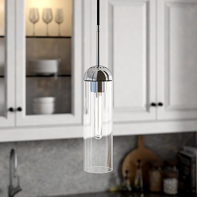 Finley & Sloane Kagan Glass Shade Pendant Light Fixture