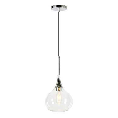 Finley & Sloane Ida 9.5-in. Wide Glass Shade Pendant Light Fixture