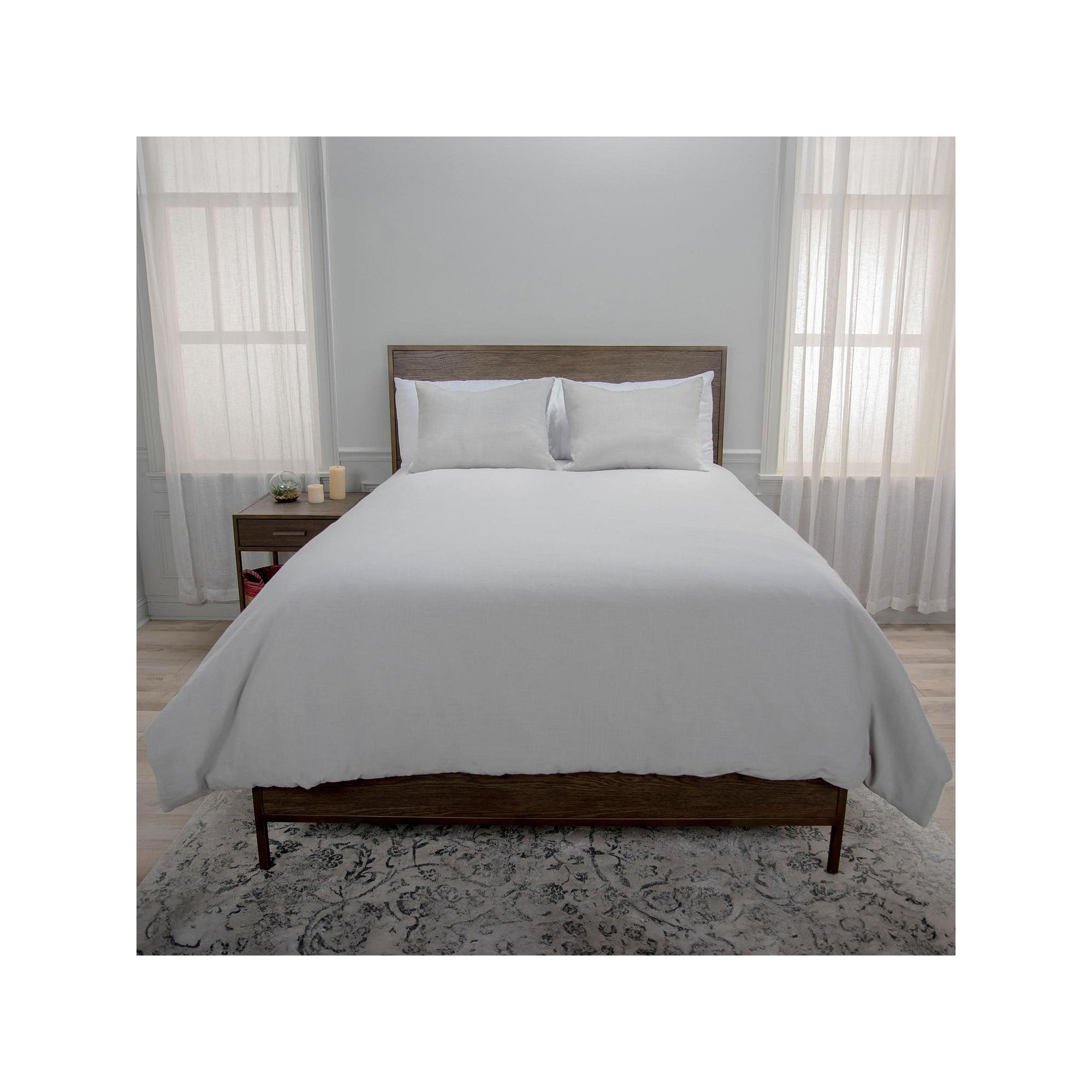 Rizzy Home Blackberry Grove Duvet & Sham Set, Gray