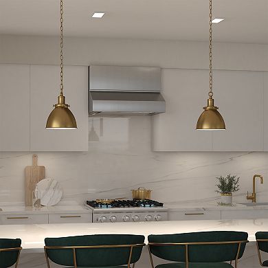 Finley & Sloane Elodie 8-in. Wide Pendant Light Fixture - Metal Shade