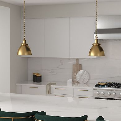 Finley & Sloane Elodie 8-in. Wide Pendant Light Fixture - Metal Shade