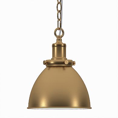 Finley & Sloane Elodie 8-in. Wide Pendant Light Fixture - Metal Shade