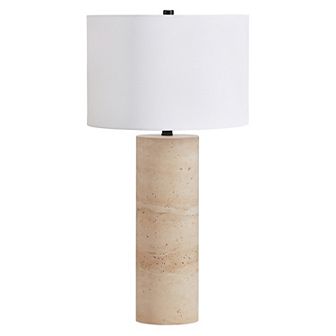 Finley & Sloane Corbett 29 in Tall Natural Travertine Table Lamp