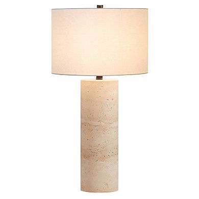 Finley & Sloane Corbett 29-in. Tall Natural Travertine Table Lamp