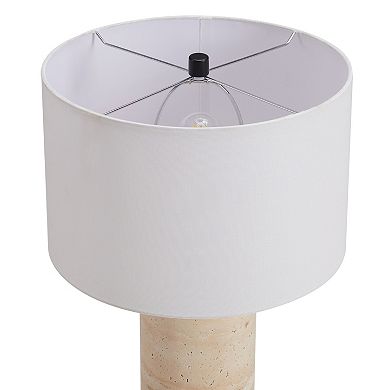Finley & Sloane Corbett 29-in. Tall Natural Travertine Table Lamp