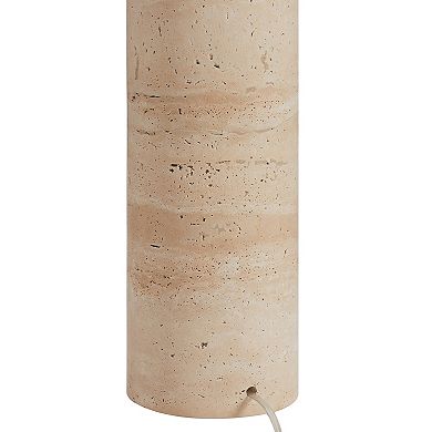 Finley & Sloane Corbett 29-in. Tall Natural Travertine Table Lamp