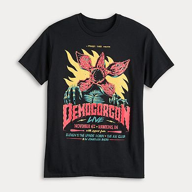 Men's Stranger Things Demogorgon Live Poster Graphic Tee