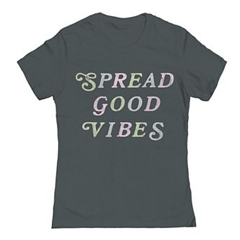 Juniors' Grayson Threads The Label Spread Good Vibes Graphic Tee