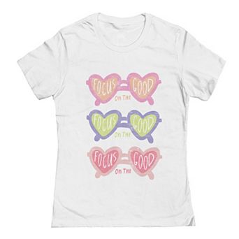 Juniors' Grayson Threads The Label Focus On The Good Graphic Tee