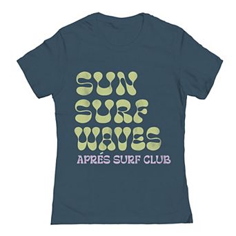 Juniors' Grayson Threads The Label Sun Surf Waves T-Shirt