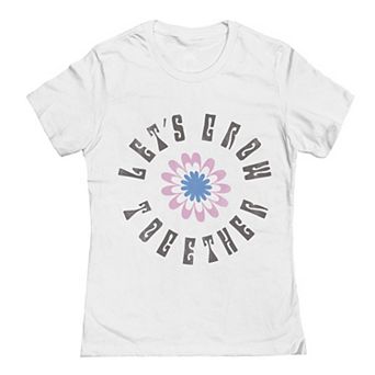 Juniors' Grayson Threads The Label Let's Grow Together Graphic Tee