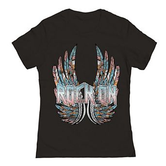 Juniors' Rock On Graphic T-Shirt