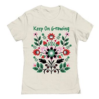 Juniors' Keep On Growing Graphic T-Shirt
