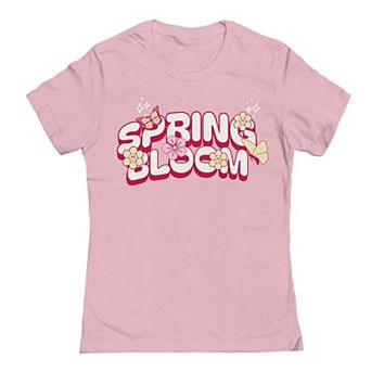 Juniors' Spring Bloom Graphic T-Shirt