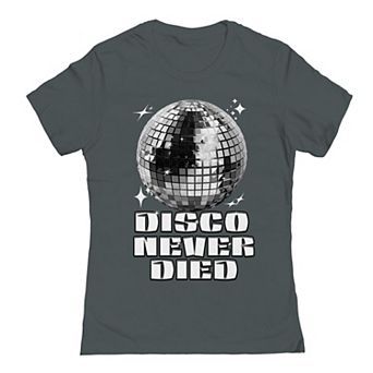 Juniors' Disco Never Died Graphic T-Shirt