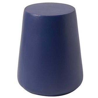 14" Round End Table in Fiberstone with Tapered Base Design Glint Collection