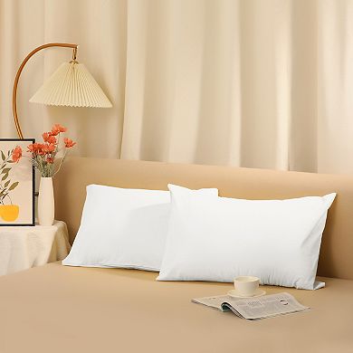 Cotton Pillowcases Covers with Envelope Closure Set of 4, Queen (20"x30")