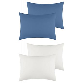 Cotton Pillowcases Covers with Envelope Closure Set of 4, Queen (20"x30")