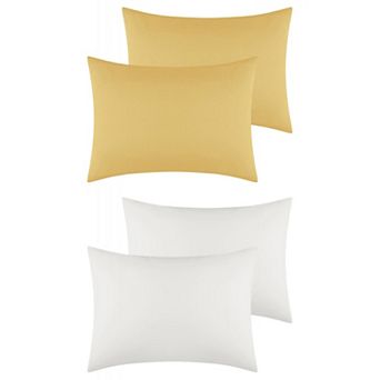 Cotton Pillowcases Covers with Envelope Closure Set of 4, Queen (20"x30")