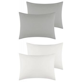 Cotton Pillowcases Covers with Envelope Closure Set of 4, Queen (20"x30")