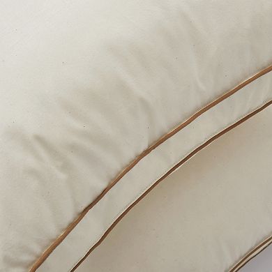 Unikome 2 Pair 75% White Down Gusseted Cotton Pillow Medium Support for Side and Back Sleepers