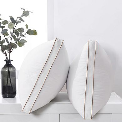Unikome Goose Down Feather Bed Pillow Set of 2, Medium Support