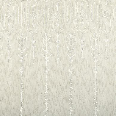 Indigo Road by Egypt Sherrod Palo Global Embroidery Semi-Sheer Curtain Panel