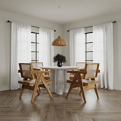 Indigo Road by Egypt Sherrod Nahla Sheer Rod Pocket Curtain Panel