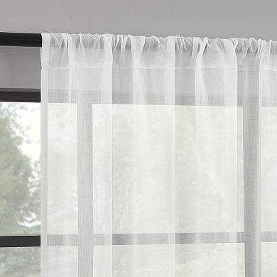 Indigo Road by Egypt Sherrod Nahla Sheer Rod Pocket Curtain Panel