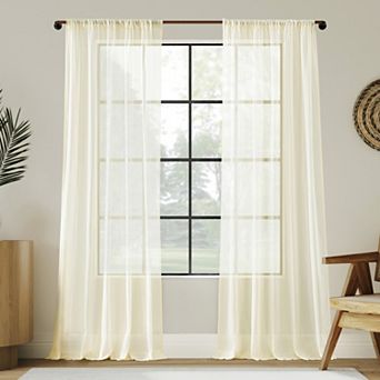 Indigo Road by Egypt Sherrod Nahla Sheer Rod Pocket Curtain Panel