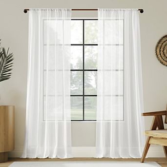 Indigo Road by Egypt Sherrod Nahla Sheer Rod Pocket Curtain Panel