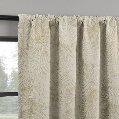 Indigo Road by Egypt Sherrod Coppa Leaf Motif Blackout Curtain Panel