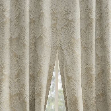 Indigo Road by Egypt Sherrod Coppa Leaf Motif Blackout Curtain Panel