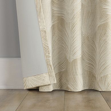 Indigo Road by Egypt Sherrod Coppa Leaf Motif Blackout Curtain Panel