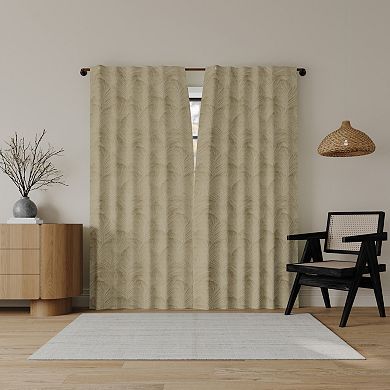 Indigo Road by Egypt Sherrod Coppa Leaf Motif Blackout Curtain Panel