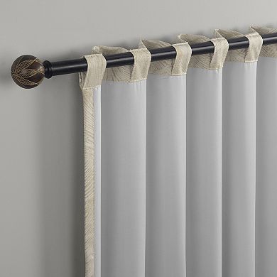 Indigo Road by Egypt Sherrod Coppa Leaf Motif Blackout Curtain Panel