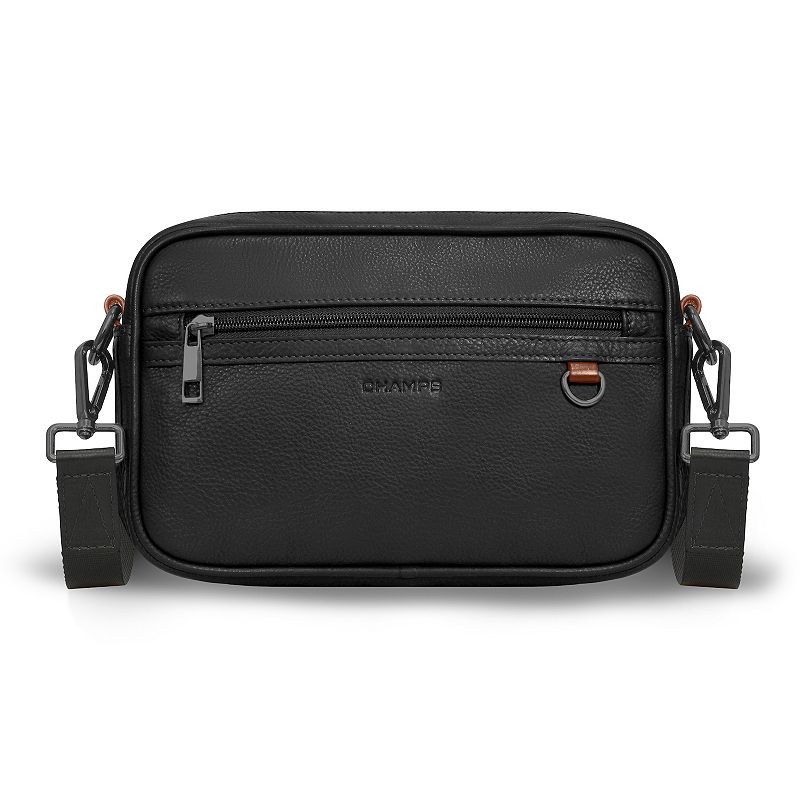 Champs Onyx Leather Camera Bag, Black