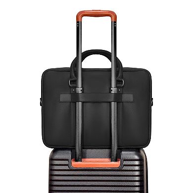 Champs Onyx Leather Slim Briefcase