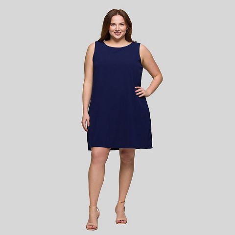 Женские платья 24Seven Plus Size 24Seven Comfort Apparel Sleeveless Mini Shift Dress