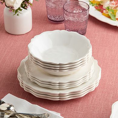 Certified International Isabella Red Melamine 12-pc Dinnerware Set