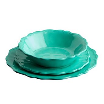 Certified International Isabella Red Melamine 12 pc Dinnerware Set