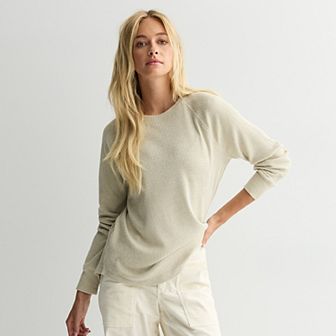 Juniors' SO® Cozy Ribbed Crewneck Pullover