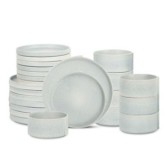 Stone Lain Bao 24 pc Stoneware Modern Dinnerware Set