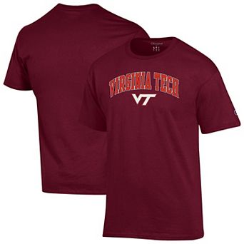 Men's Champion Maroon Virginia Tech Hokies Arched Logo T-Shirt