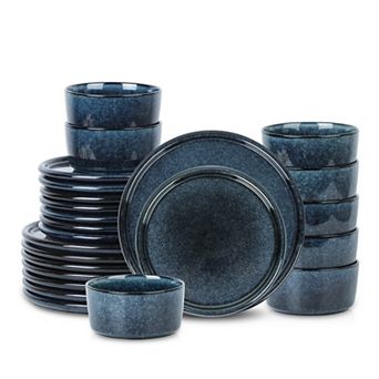 Stone Lain Eden 24 pc Stoneware Round Dinnerware Set