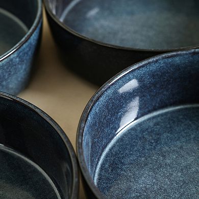 Stone Lain Eden 4-pc. Stoneware Round Pasta Bowl Set