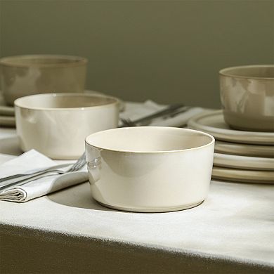 Stone Lain Eden 12-pc. Stoneware Round Dinnerware Set